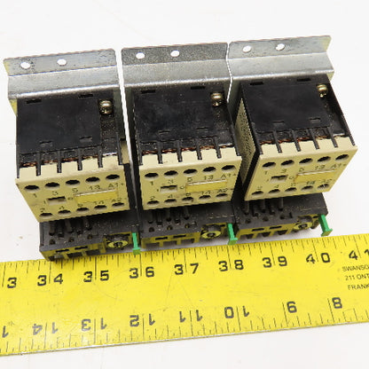 Matsushita BMP650504 220V 2.2kW Max Contactor 24VDC Coil Misc Overloads Lot Of 3