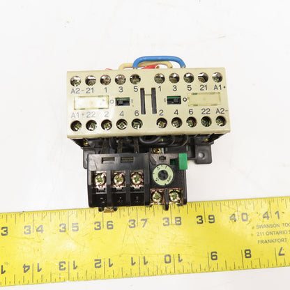 Matsushita BMP758514 220V 3Ph 2.2kW Reversing Contactor 0.6-1A Trip 24VDC Coil