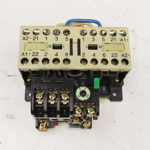 Matsushita BMP758514 220V 3Ph 2.2kW Reversing Contactor 0.6-1A Trip 24VDC Coil