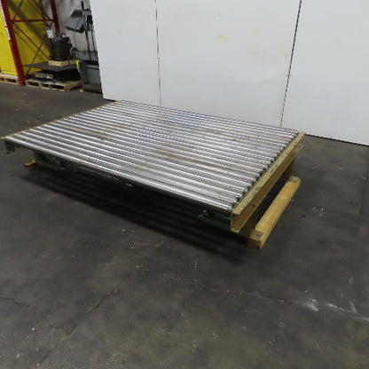 84" W x 60" L Belt Driven Power Roller Pallet Conveyor 2.5"OD 20FPM (Needs Belt)