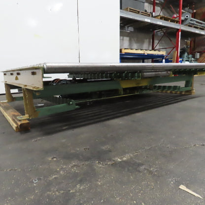 84" W x 60" L Belt Driven Power Roller Pallet Conveyor 2.5"OD 20FPM (Needs Belt)