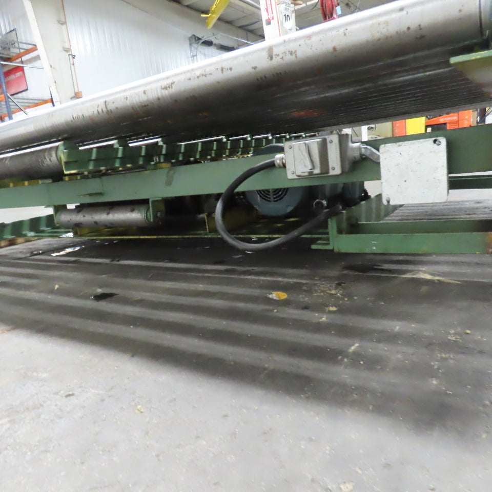 84" W x 60" L Belt Driven Power Roller Pallet Conveyor 2.5"OD 20FPM (Needs Belt)