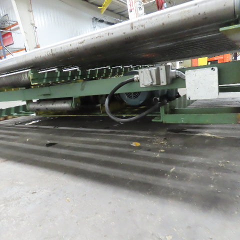 84" W x 60" L Belt Driven Power Roller Pallet Conveyor 2.5"OD 20FPM (Needs Belt)