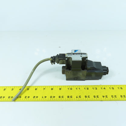 Daikin KS0-G02-2BA-10 4/3 Position Single Solenoid Hydraulic Control Valve 100V