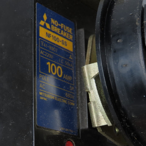Mitsubishi NF100-SS 100A 3 Pole 600V Circuit Breaker Panel Disconnect