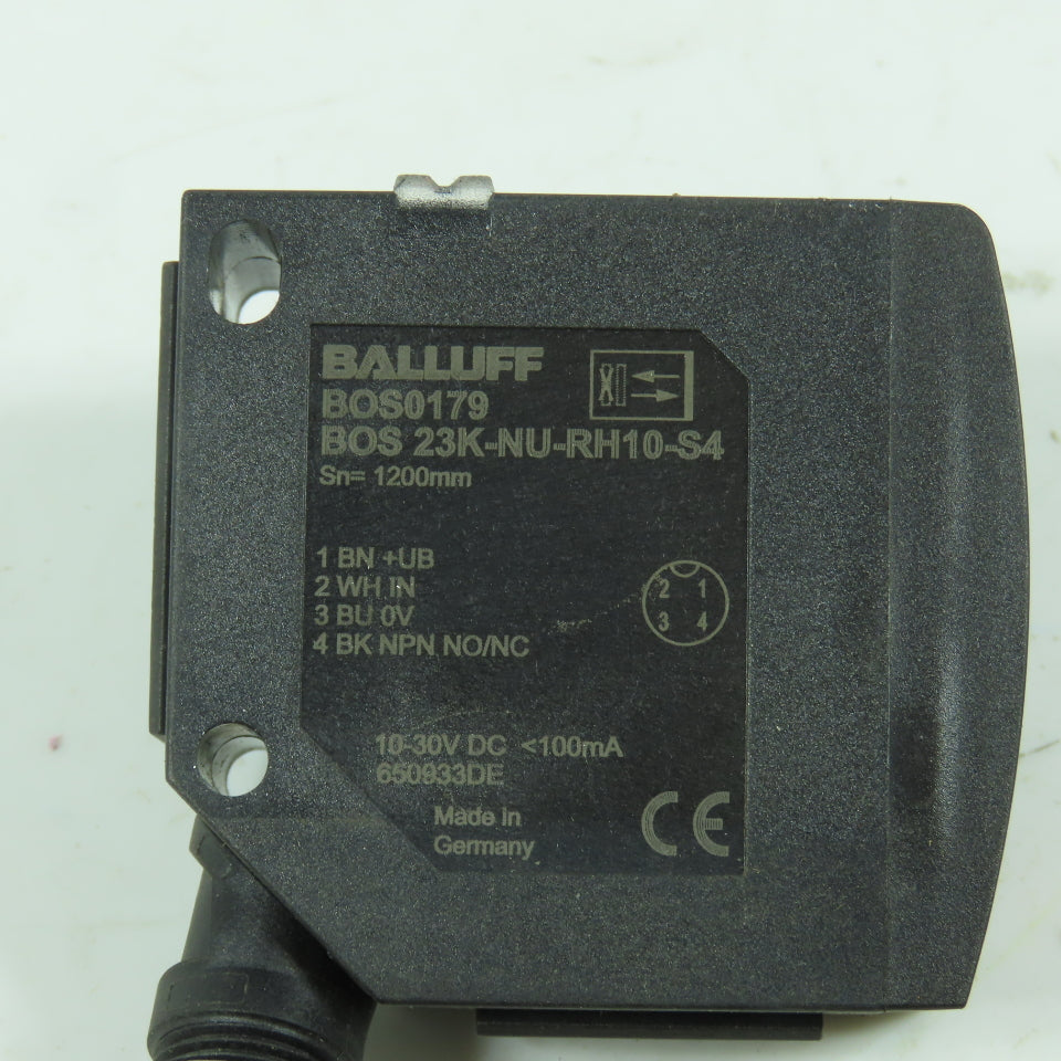 Balluff BOS 23K-NU-RH10-S4 Cubic Diffuse Sensor 10-30V DC