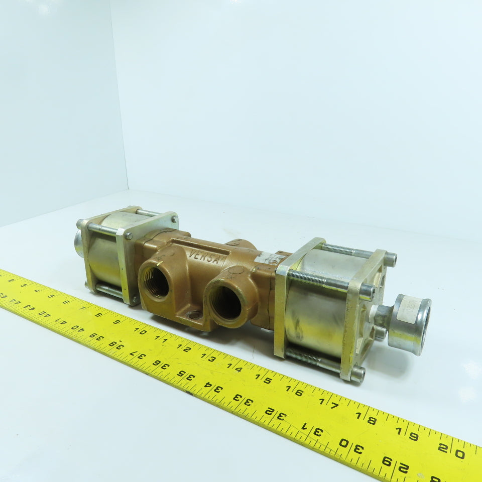 Versa VWW-3701-12-31 3-Way Pneumatic Directional Brass Valve 0-150PSI 14.9 Cv