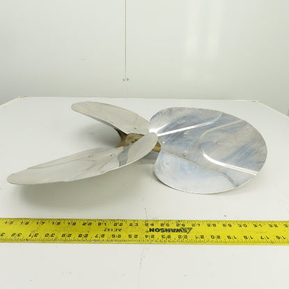 03148 3-Blade 22" Stainless Steel Prop Fan Only 1/2" Bore 1200RPM Max