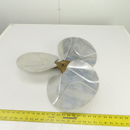 03148 3-Blade 22" Stainless Steel Prop Fan Only 1/2" Bore 1200RPM Max