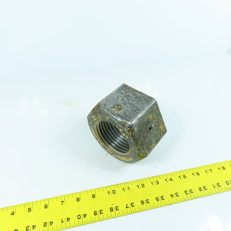 2-3/4"-4 Hex Nut Heavy Duty 3" Wide 4-1/2" Hex With Set Screw