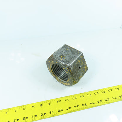 2-3/4"-4 Hex Nut Heavy Duty 3" Wide 4-1/2" Hex With Set Screw