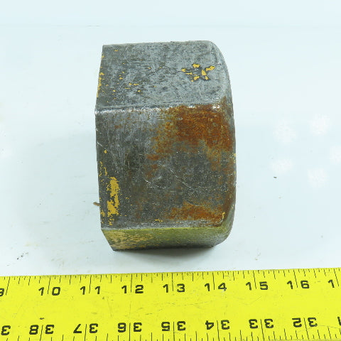 2-3/4"-4 Hex Nut Heavy Duty 3" Wide 4-1/2" Hex With Set Screw
