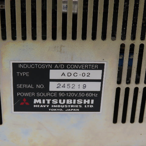 Mitsubishi ADC-02 Inductosyn A/D Converter 90-120V 50-60Hz