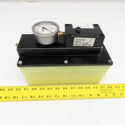 Hytec 100987 Model G 4800PSI Compact Pneumatic Hydraulic Pump 1/4" NPT