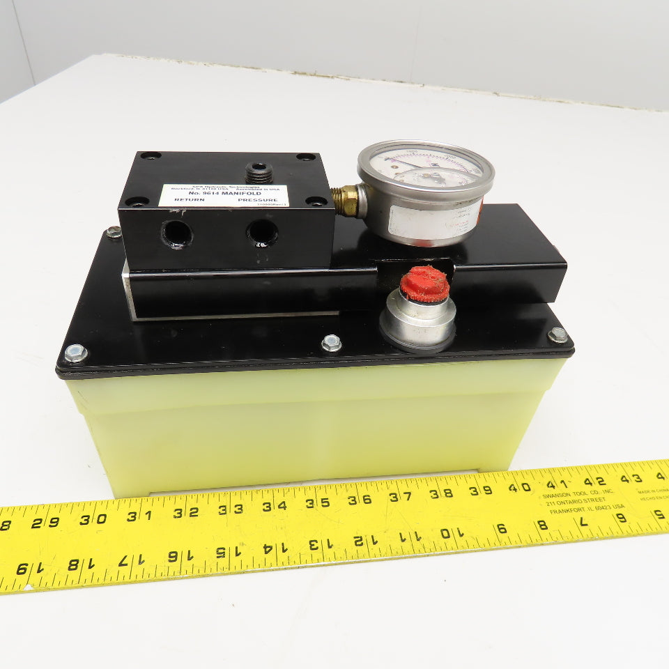 Hytec 100987 Model G 4800PSI Compact Pneumatic Hydraulic Pump 1/4" NPT