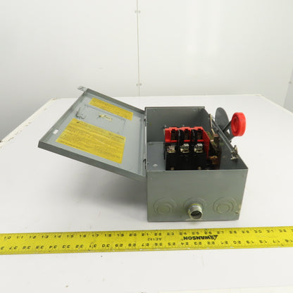 Eaton DH361URK-CSA 30A 600V Heavy Duty Non-Fusible Safety Disconnect Switch