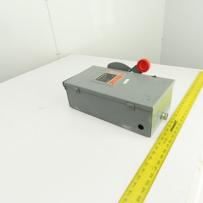 Eaton DH361URK-CSA 30A 600V Heavy Duty Non-Fusible Safety Disconnect Switch