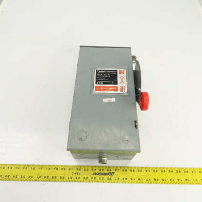 Eaton DH361URK-CSA 30A 600V Heavy Duty Non-Fusible Safety Disconnect Switch