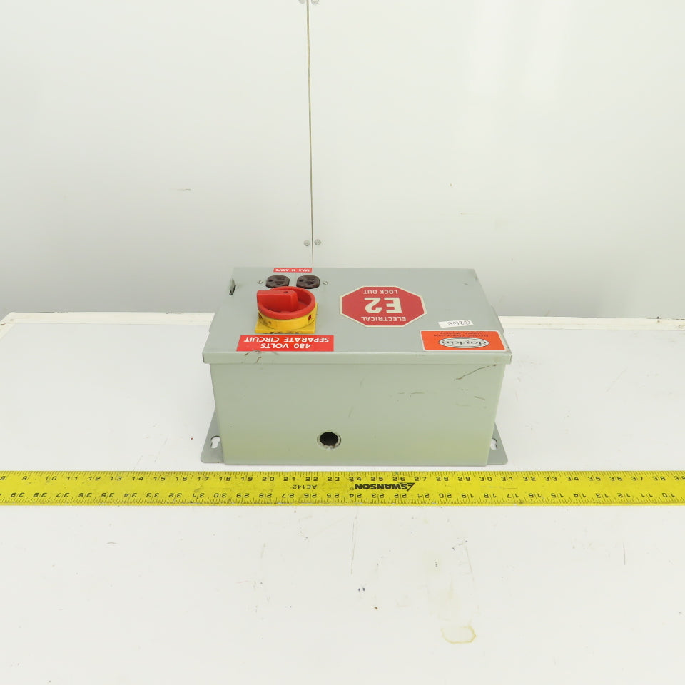 Daykin LTFS-15 Disconnect Transformer Pri 480V Sec 120V 25A Total VA 3000