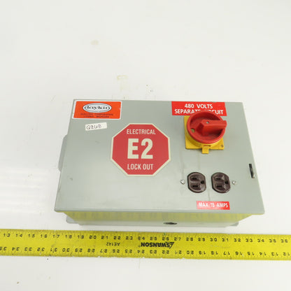 Daykin LTFS-15 Disconnect Transformer Pri 480V Sec 120V 25A Total VA 3000