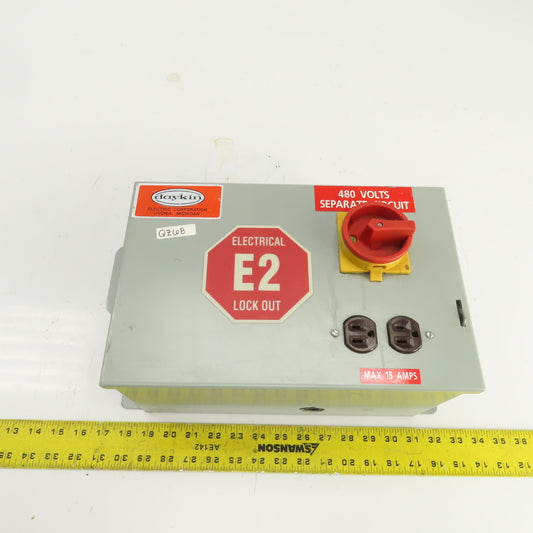 Daykin LTFS-15 Disconnect Transformer Pri 480V Sec 120V 25A Total VA 3000