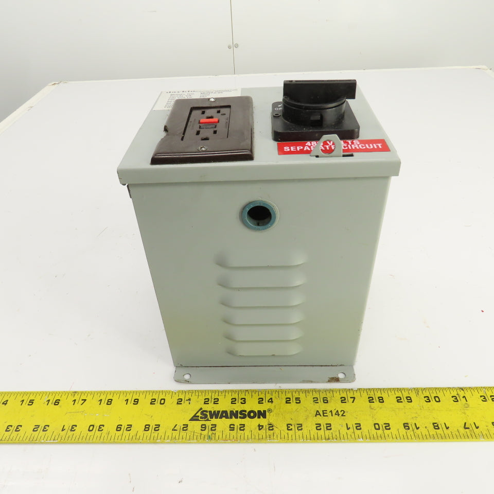 Daykin MDGTA-05 Disconnect Transformer Pri 480V Sec 120V 8.3A Total VA 1000 1PH