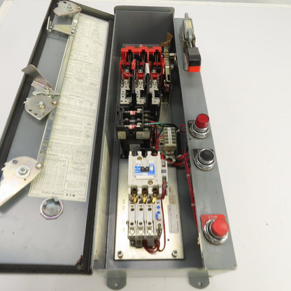 Eaton C400LG Nema Size 1 Combination Motor Controller 27 Amp W/ Disconnect