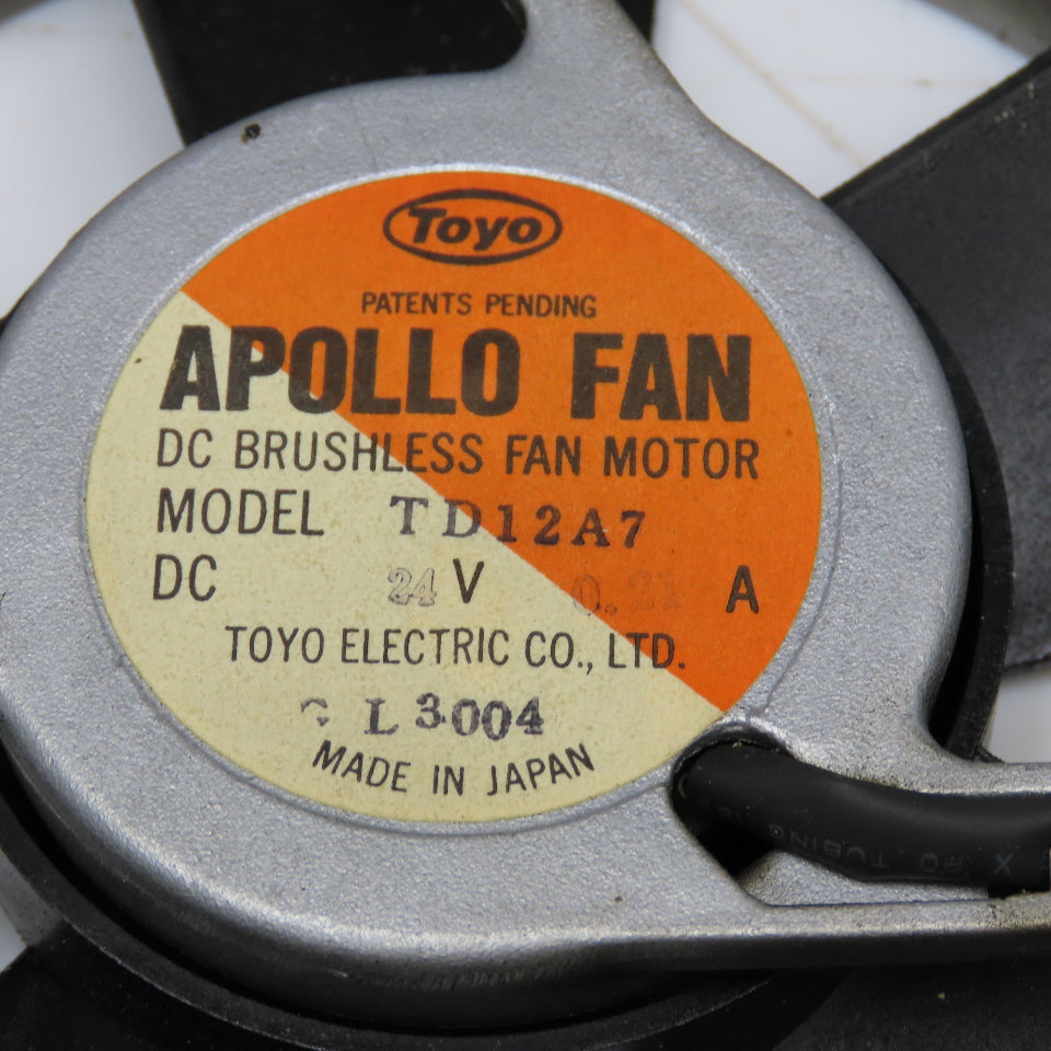 Toyo TD12A7 24V DC Brushless Cooling Fan From Meldas PLC Lot Of 2