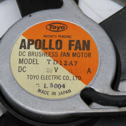 Toyo TD12A7 24V DC Brushless Cooling Fan From Meldas PLC Lot Of 2