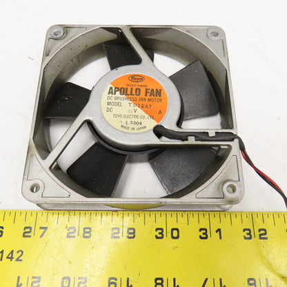 Toyo TD12A7 24V DC Brushless Cooling Fan From Meldas PLC Lot Of 2