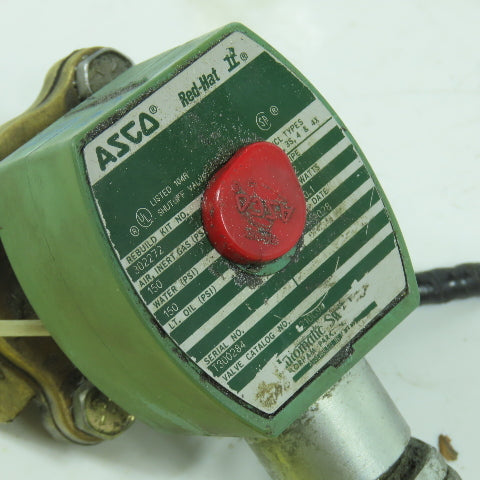 Asco 8210G94 Red Hat II Solenoid Valve 150 PSI 120V Coil