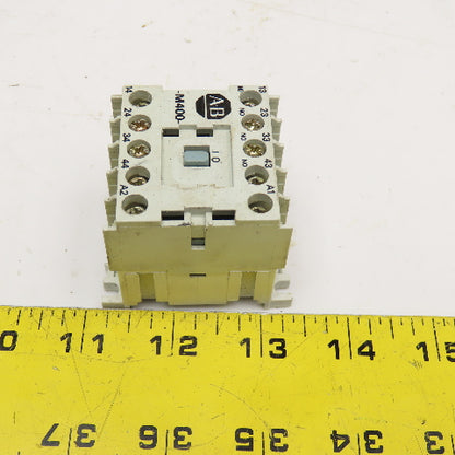Allen Bradley 700-M400 600V Max Control Relay 4 N/O Contacts 100V Coil