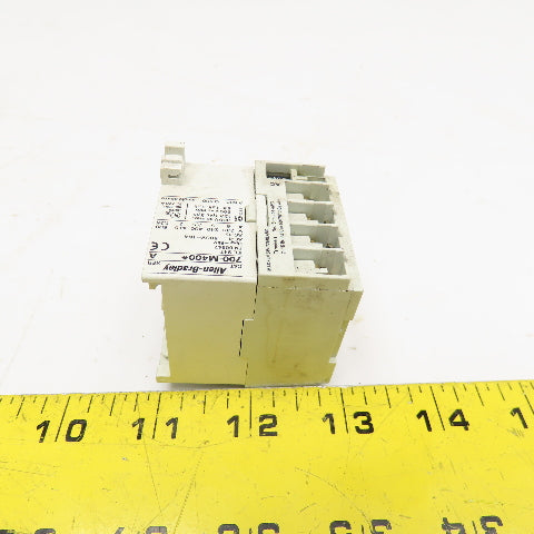 Allen Bradley 700-M400 600V Max Control Relay 4 N/O Contacts 100V Coil