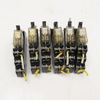 Allen Bradley 700-HK32Z24 700-HN122 Relay Module 2PDT 24VDC W/ Socket Lot Of 6