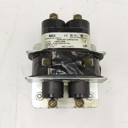MDI 230NO-24DB 30A 600V N/O Mercury Contactor 24VDC Coil