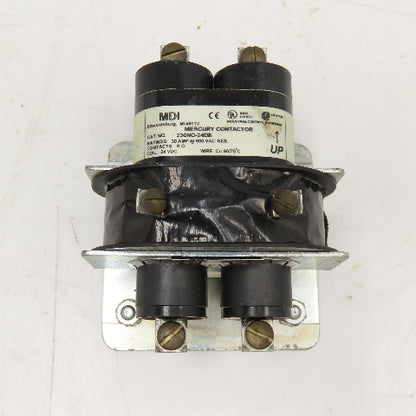MDI 230NO-24DB 30A 600V N/O Mercury Contactor 24VDC Coil