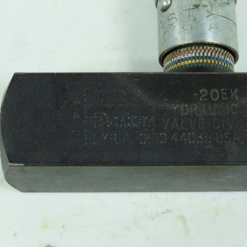 Parker F1020 S -20EK Hydraulic Flow Control Valve 5000 PSI 15GPM