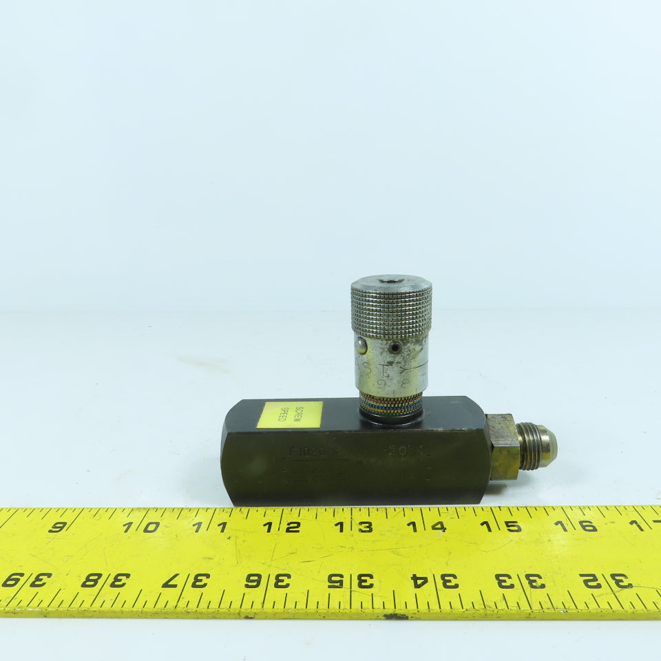 Parker F1020 S -20EK Hydraulic Flow Control Valve 5000 PSI 15GPM