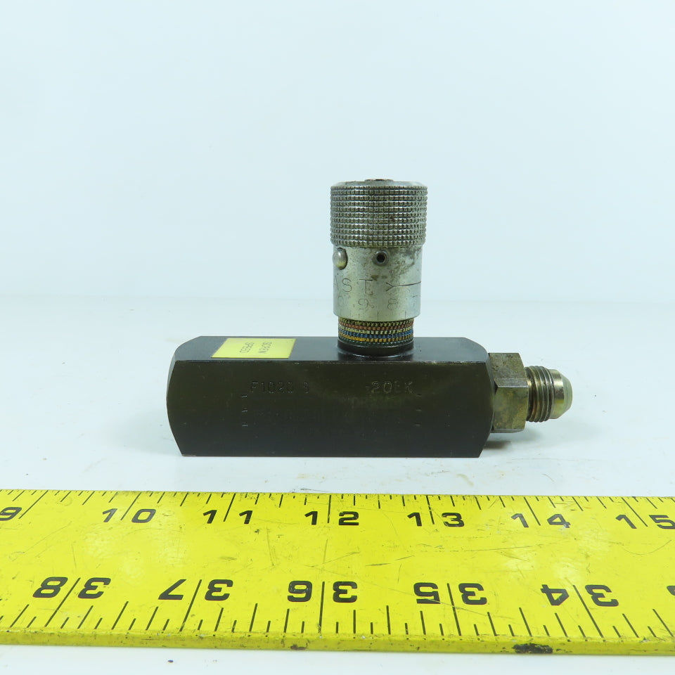 Parker F1020 S -20EK Hydraulic Flow Control Valve 5000 PSI 15GPM