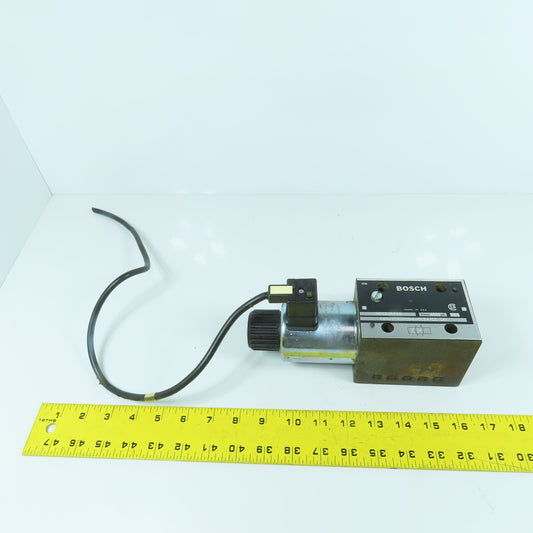 Bosch 081WV10P1V1024WS024/00 D51 Single Solenoid Directional Control Valve 24VDC