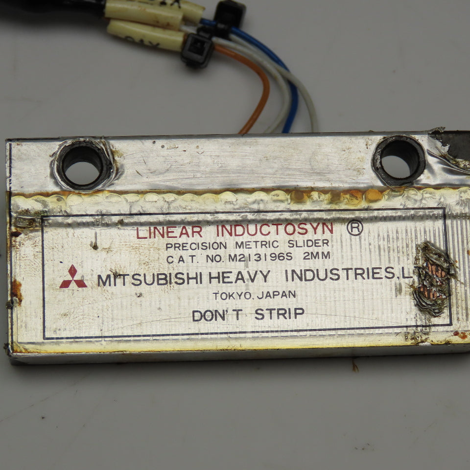 Mitsubishi M213196S Linear Inductosyn Metric Slider & Scale 31-1/2" OAL
