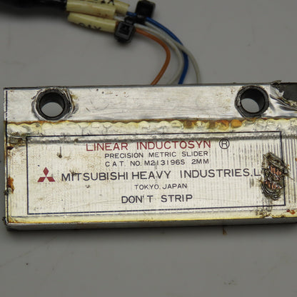 Mitsubishi M213196S Linear Inductosyn Metric Slider & Scale 31-1/2" OAL