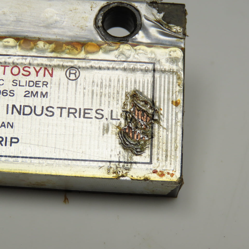 Mitsubishi M213196S Linear Inductosyn Metric Slider & Scale 31-1/2" OAL