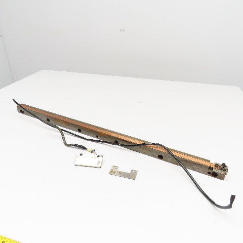 Mitsubishi M213196S Linear Inductosyn Metric Slider & Scale 31-1/2" OAL