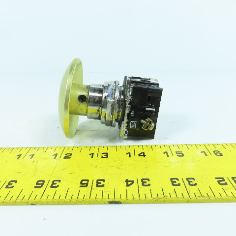 Cutler Hammer 10250T Mushroom Head Momentary Contact Push Button 600V