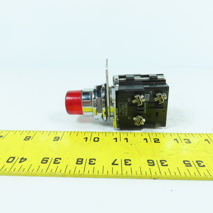 Cutler Hammer 10250T Momentary Contact Illuminated Red Push Button 250V