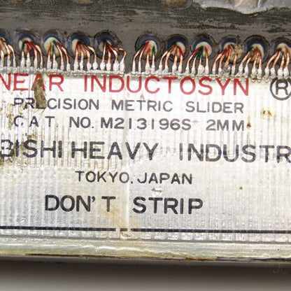 Mitsubishi M213196S Linear Inductosyn Metric Slider & Scale 51" OAL
