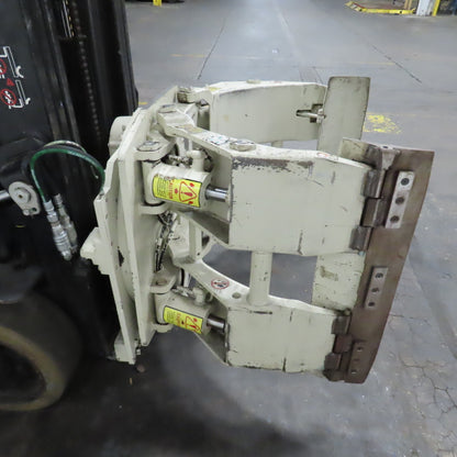 Cascade 45F-RC-01A Paper Roll Clamp Rotator Lift Truck Attachment 4500Lb Cap