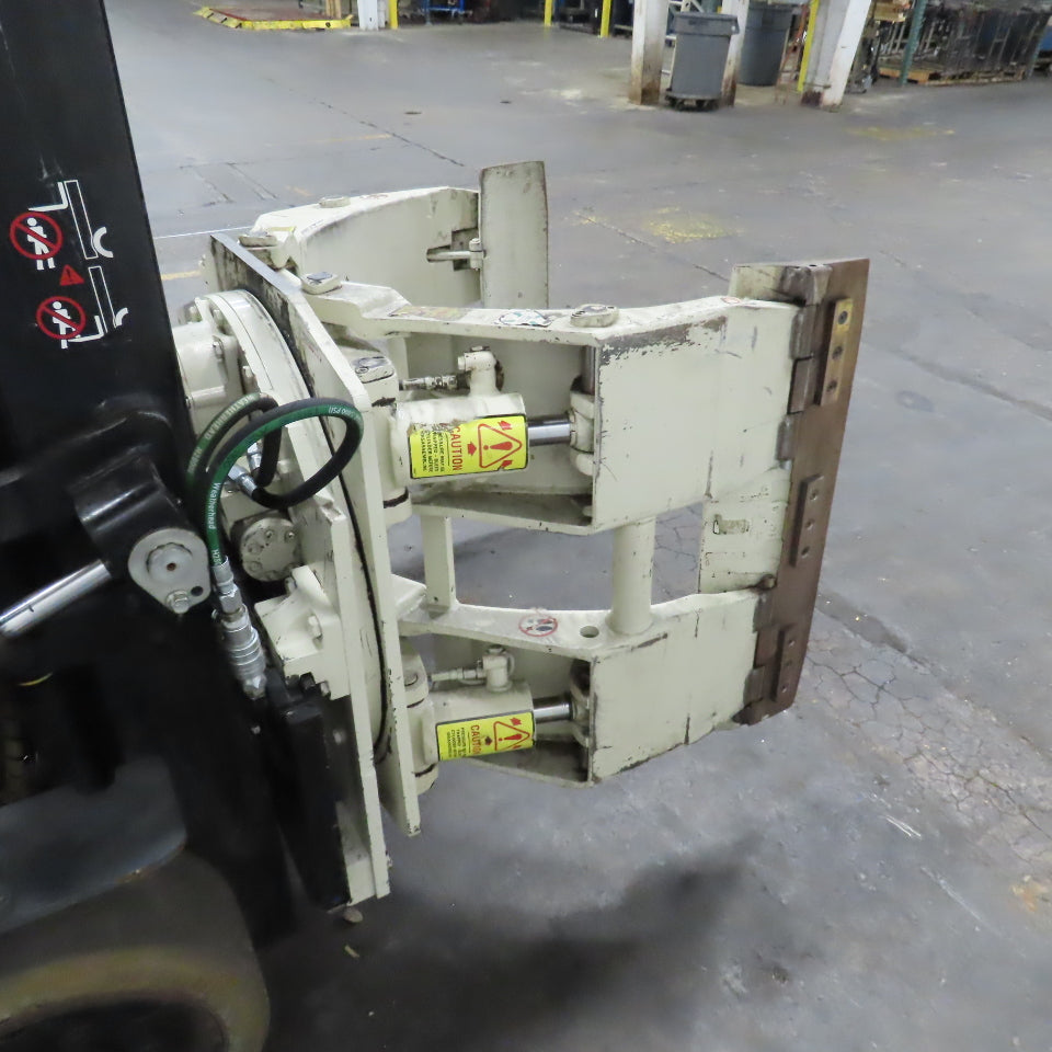 Cascade 45F-RC-01A Paper Roll Clamp Rotator Lift Truck Attachment 4500Lb Cap