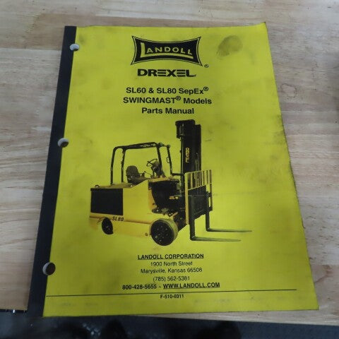 Landoll Drexel SL60SE90D 6000LB 3-Stage Swing Mast Electric Forklift 72V 1543 Hr